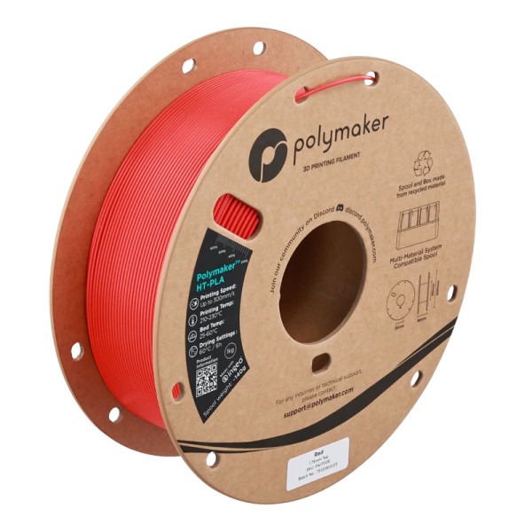 Polymaker - HT-PLA Filament - Rood - 1,75 mm - 1 kg DFP16140 - 1