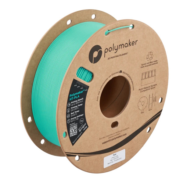 Polymaker - HT-PLA Filament - Teal - 1,75 mm - 1 kg DFP16145 - 1