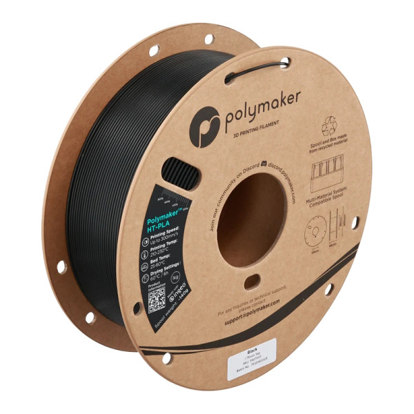 Polymaker - HT-PLA Filament - Zwart - 1,75 mm - 1 kg DFP16136 - 1