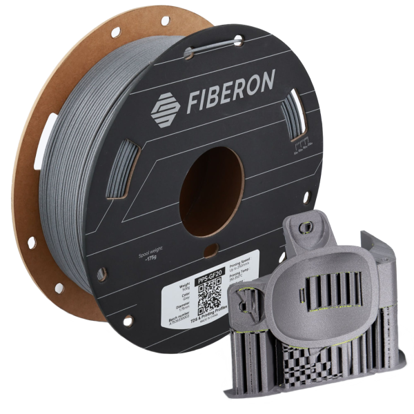 Polymaker Fiberon PPS-GF20 Filament 1,75 mm Grey 0,5 kg DFP14570 - 1