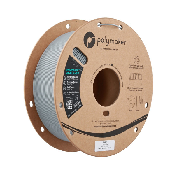 Polymaker HT-PLA-GF filament Grijs 1,75 mm 1 kg DFP16183 - 1