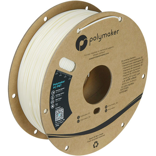 Polymaker PC-PBT filament 1,75 mm Natural 1 kg PC05002 DFP14290 - 1