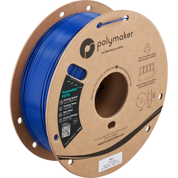 Polymaker PETG filament 1,75 mm Blue 1 kg DFP16300 - 1