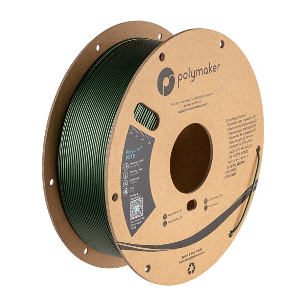 Polymaker PETG filament 1,75 mm Dark Green 1 kg DFP16348 - 1