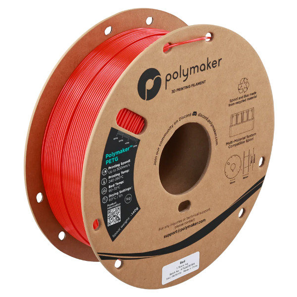 Polymaker PETG filament 1,75 mm Red 1,75 mm 1 kg DFP16301 - 1