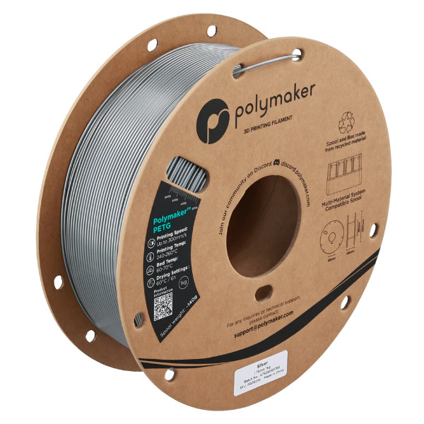 Polymaker PETG filament 1,75 mm Silver 1,75 mm 1 kg DFP16297 - 1