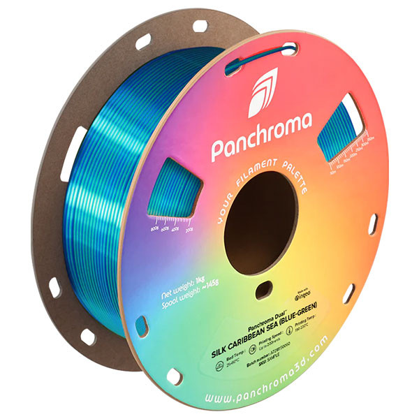 Polymaker Panchroma™ PLA Dual Silk filament Caribbean Sea (Blue-Green) 1,75 mm 1 kg DFP14465 - 1