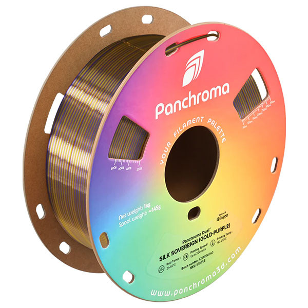 Polymaker Panchroma™ PLA Dual Silk filament Sovereign (Gold-Purple) 1,75 mm 1 kg CA03029 DFP14469 - 1