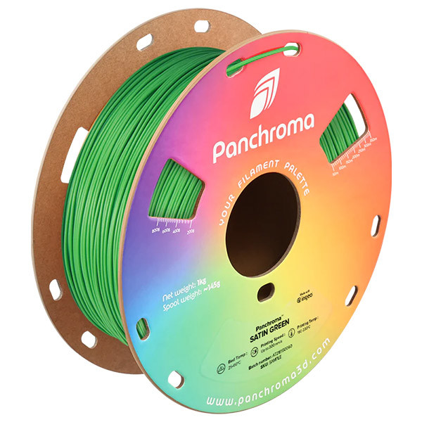 Polymaker Panchroma™ PLA Satin filament Green 1,75 mm 1 kg DFP14537 Polymaker Panchroma™ PLA Satin filament Green 1,75 mm 1 kg DFP14537 - 1
