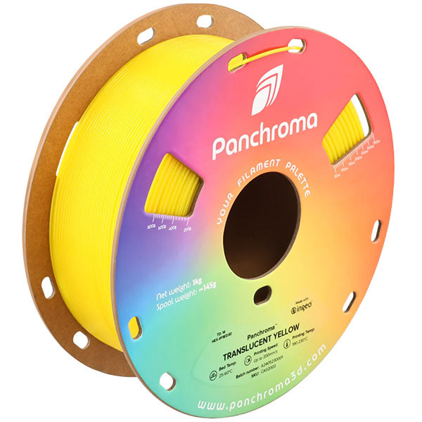 Polymaker Panchroma™ PLA Translucent filament Yellow 1,75 mm 1 kg CA02003 DFP14405 - 1