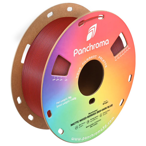 Polymaker Panchroma PLA Dual Matte filament 1,75 mm Mixed Berries (Red-Dark Blue) 1 kg DFP14521 - 1