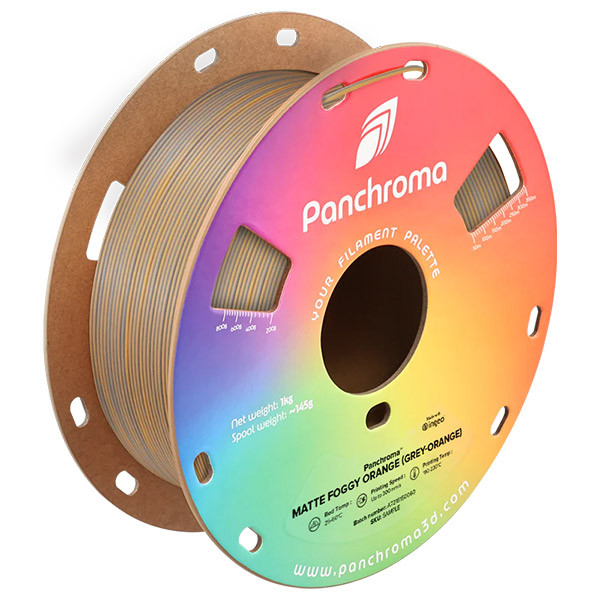 Polymaker Panchroma PLA Dual Matte filament Foggy Orange (Grey-Orange) 1,75 mm 1 kg DFP14518 - 1