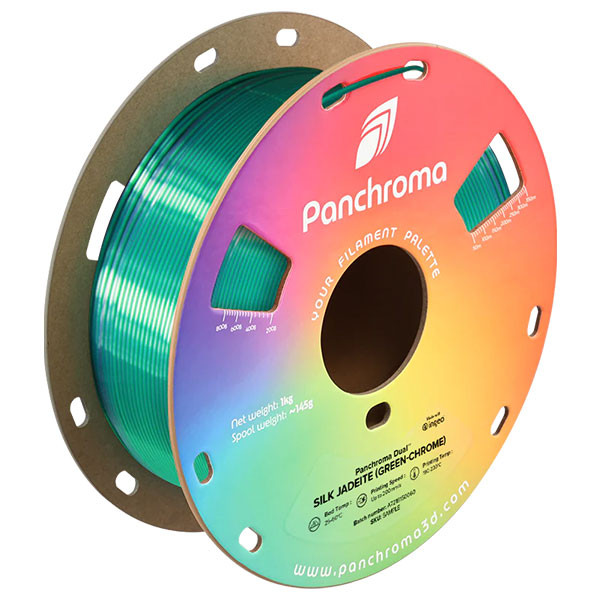 Polymaker Panchroma PLA Dual Silk filament Jadeite (Green-Chrome) 1,75 mm 1 kg DFP14468 - 1