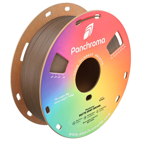 Polymaker Panchroma PLA Matte filament 1,75 mm Army Brown 1 kg DFP14482 - 1