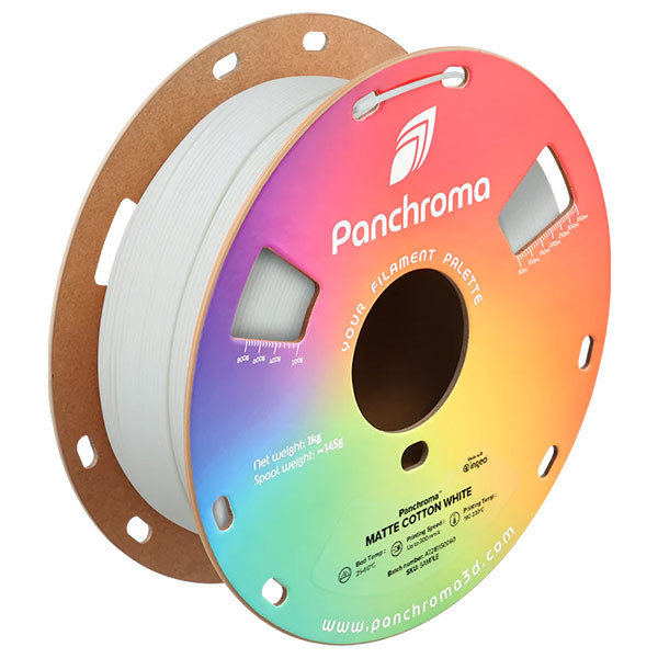Polymaker Panchroma PLA Matte filament 1,75 mm Cotton White 1 kg DFP14489 - 1
