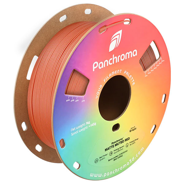 Polymaker Panchroma PLA Matte filament Muted Red 1,75 mm 1 kg DFP14500 - 1
