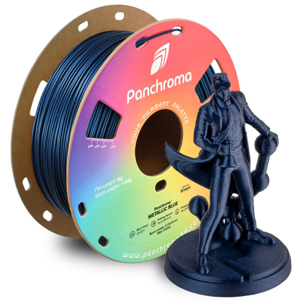 Polymaker Panchroma PLA Metallic filament 1,75 mm Blue 1 kg DFP14435 - 1