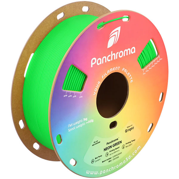 Polymaker Panchroma PLA Neon filament 1,75 mm Green 1 kg DFP14407 - 1