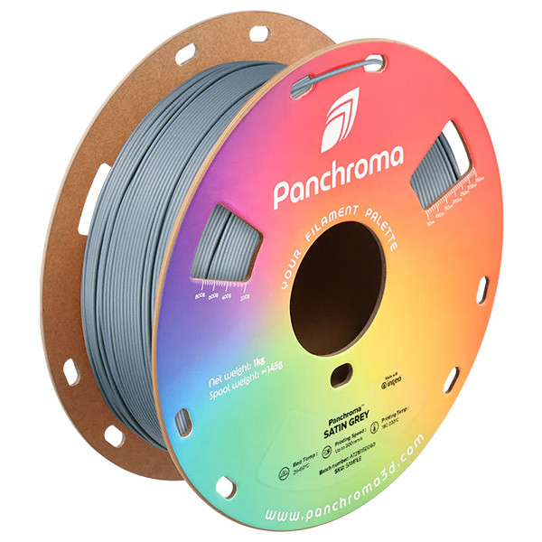 Polymaker Panchroma PLA Satin filament 1,75 mm Grey 1 kg DFP14538 - 1