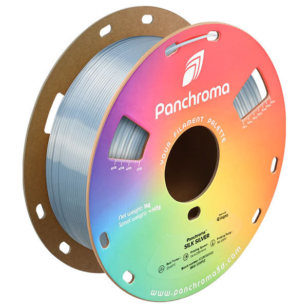Polymaker Panchroma PLA Silk filament 1,75 mm Silver 1 kg DFP14458 - 1
