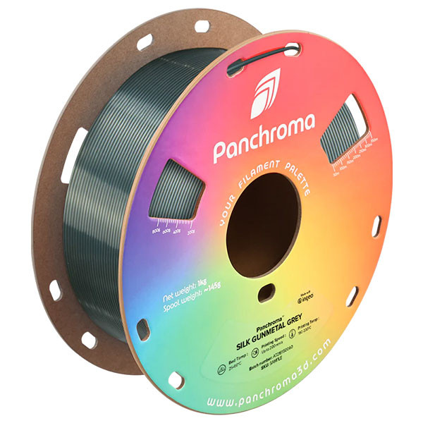 Polymaker Panchroma PLA Silk filament Gunmetal Grey 1,75 mm 1 kg DFP14472 - 1