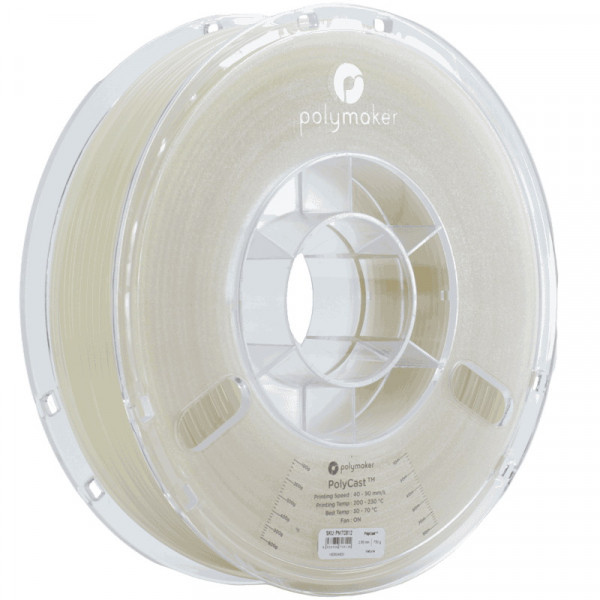 Polymaker PolyCast filament 2,85 mm Natural 0,75 kg 70812 PJ03002 PM70812 DFP14173 - 1