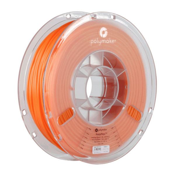 Polymaker PolyFlex TPU-95A filament 2,85 mm Orange 0,75 kg 70112 PD01012 PM70112 DFP14025 - 1