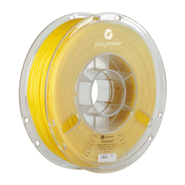 Polymaker PolyFlex TPU-95A filament 2,85 mm Yellow 0,75 kg 70113 PD01010 PM70113 DFP14023 - 1