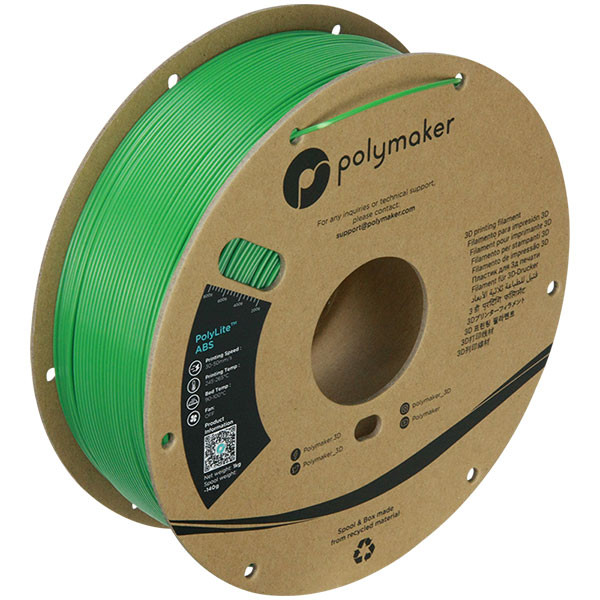 Polymaker PolyLite ABS filament 1,75 mm Green 1 kg 70065 PE01005 PM70065 DFP14040 - 1