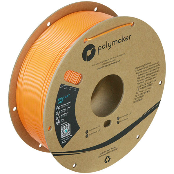 Polymaker PolyLite ABS filament 1,75 mm Orange 1 kg 70069 PE01009 PM70069 DFP14042 - 1
