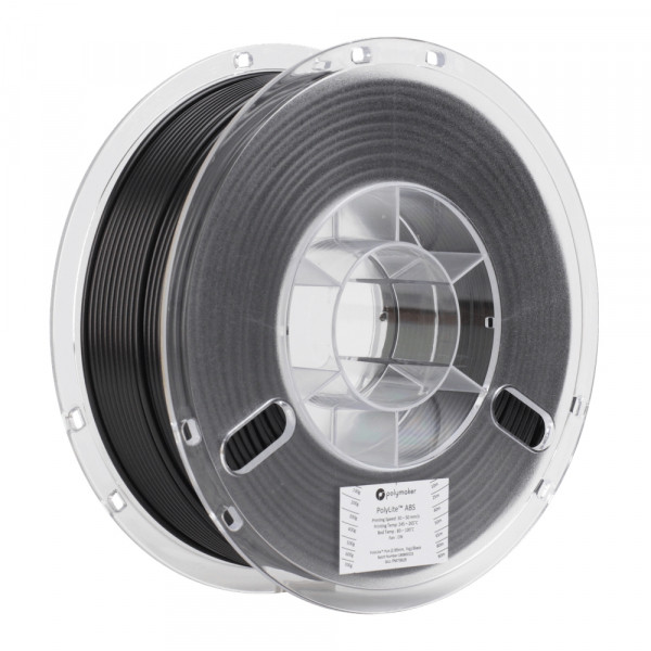 Polymaker PolyLite ABS filament 2,85 mm Black 1 kg DFP14047 - 1
