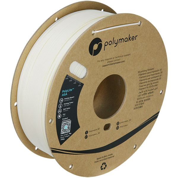 Polymaker PolyLite ASA filament 1,75 mm Natural 1 kg 70290 PF01006 PM70290 DFP14185 - 1