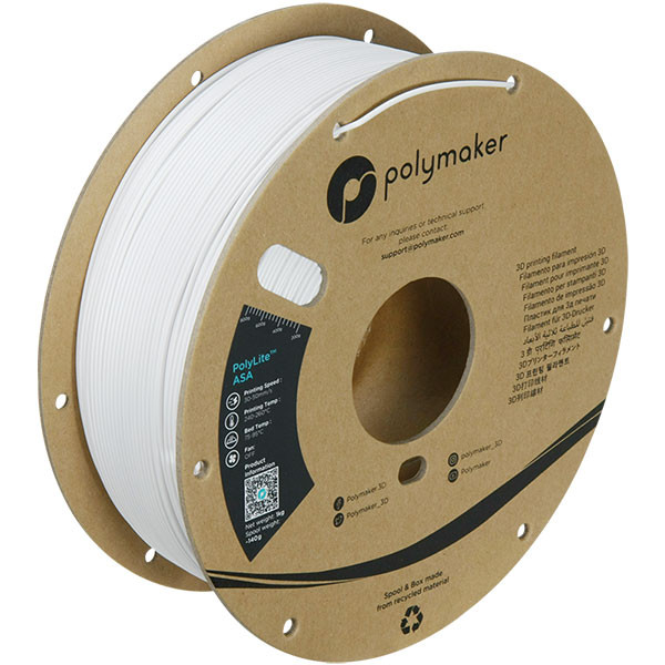 Polymaker PolyLite ASA filament 1,75 mm White 1 kg 70197 PF01002 PM70197 DFP14056 - 1