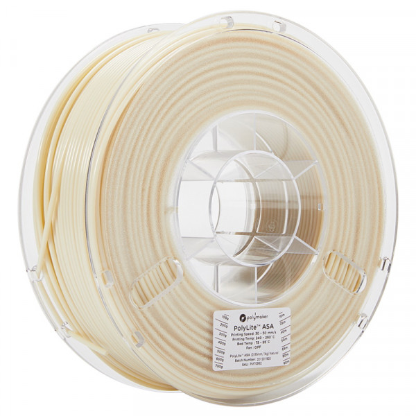 Polymaker PolyLite ASA filament 2,85 mm Natural 1 kg 70862 PF01015 PM70862 DFP14187 - 1