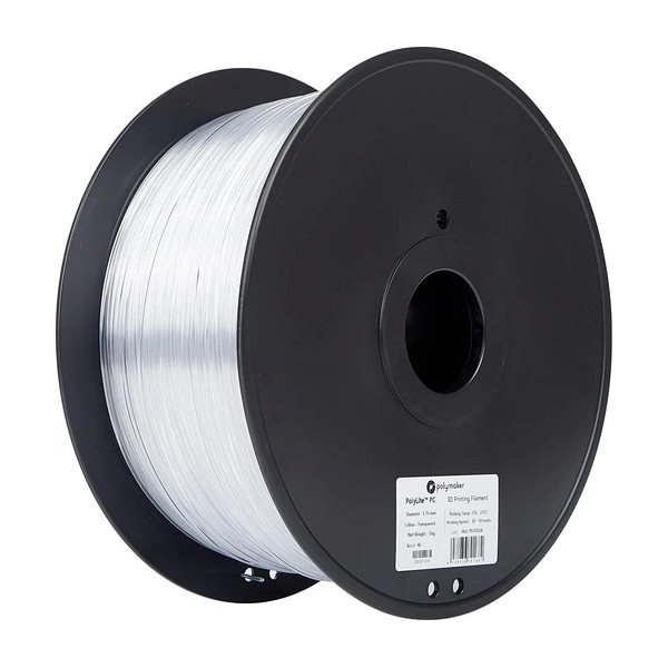 Polymaker PolyLite PC filament 1,75 mm Transparent 3 kg 70168 DFP14363 - 1