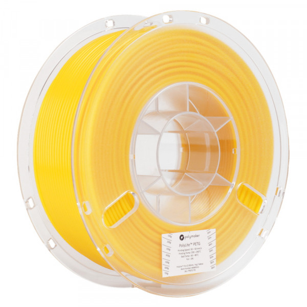 Polymaker PolyLite PETG filament 2,85 mm Yellow 1 kg 70178 PB01019 PM70178 DFP14215 - 1