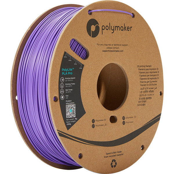 Polymaker PolyLite PLA PRO filament 1,75 mm Purple 1 kg PA07011 DFP14261 - 1