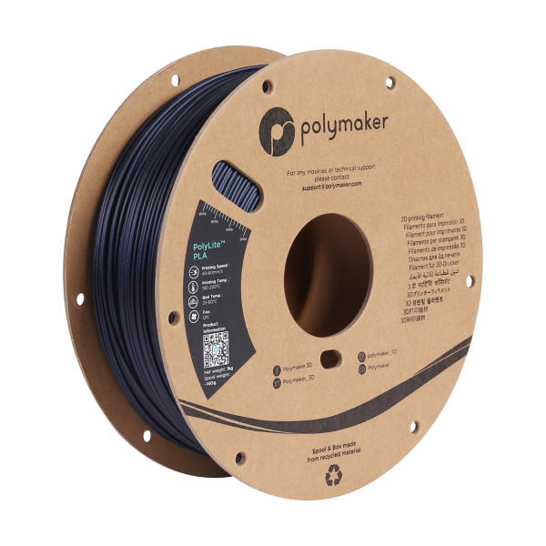 Polymaker PolyLite PLA Sparkle filament 1,75 mm Dark Blue 1 kg DFP14320 - 1
