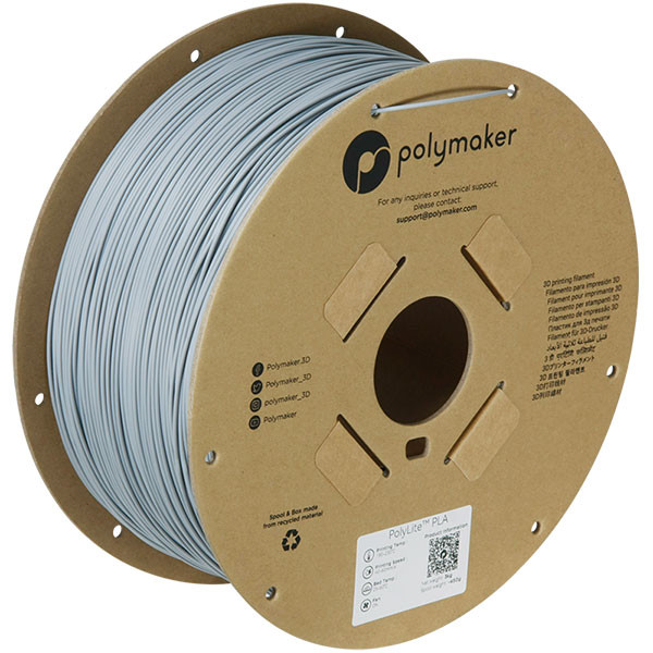 Polymaker PolyLite PLA filament 1,75 mm Grey 3 kg DFP14216 - 1