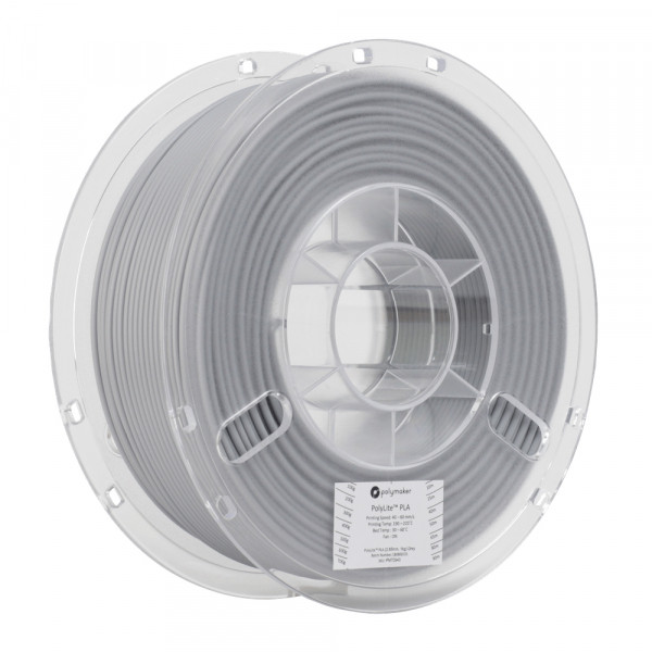 Polymaker PolyLite PLA filament 2,85 mm Grey 1 kg DFP14065 - 1