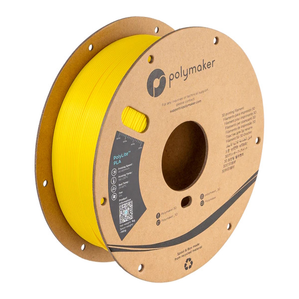 Polymaker PolyLite Silk PLA filament 1,75 mm Yellow 1 kg PA03016 DFP14326 - 1