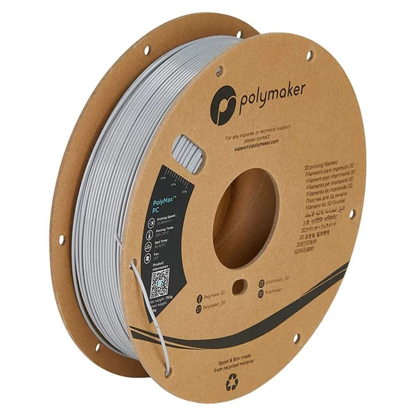 Polymaker PolyMax Tough PC filament 1,75 mm Grey 0,75 kg PC02005 DFP14366 - 1