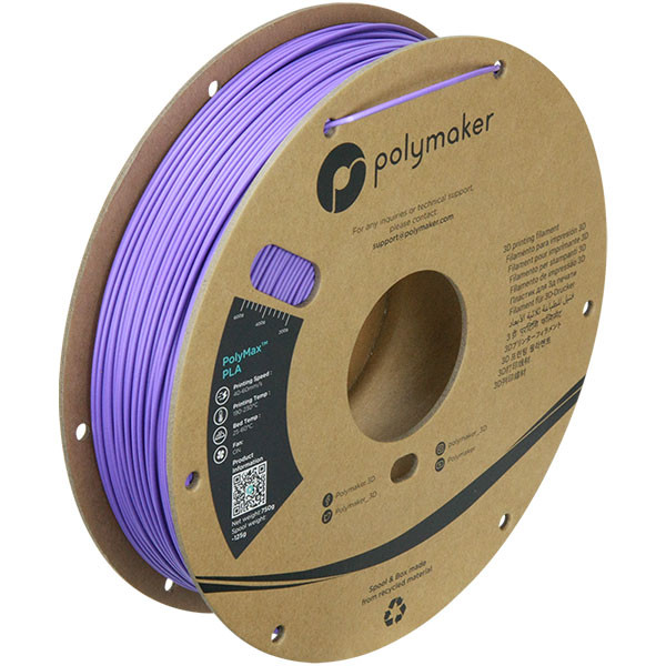 Polymaker PolyMax Tough PLA filament 1,75 mm Purple 0,75 kg DFP14116 - 1