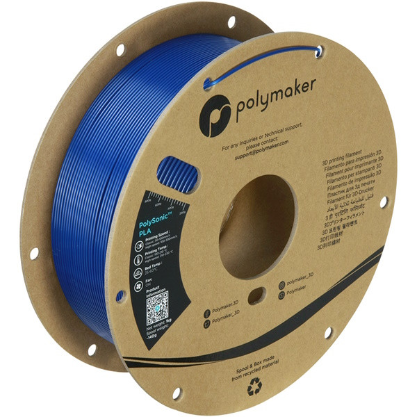Polymaker PolySonic PLA filament 1,75 mm Blue 1 kg PA12004 DFP14378 - 1