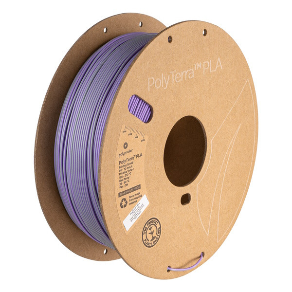 Polymaker PolyTerra Dual PLA filament 1,75 mm Foggy Purple (Grey-Purple) 1 kg PA04023 DFP14386 - 2