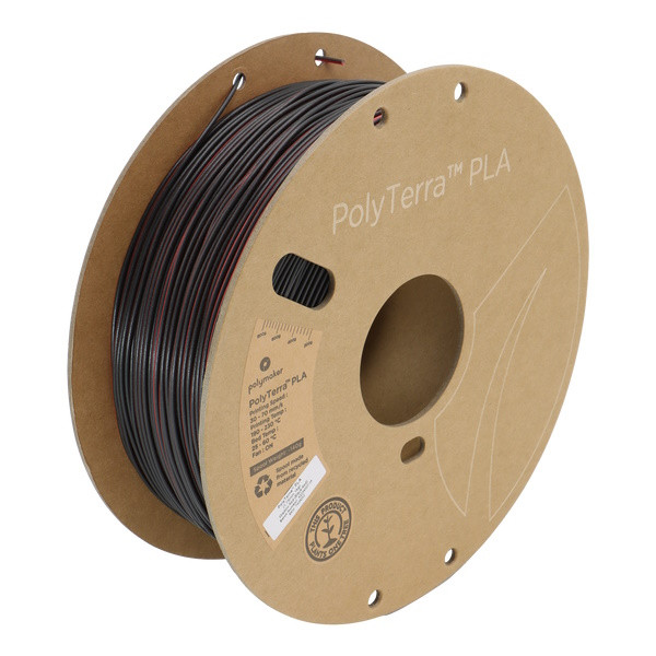 Polymaker PolyTerra Dual PLA filament 1,75 mm Shadow Red (Black-Red) 1 kg PA04022 DFP14383 - 1
