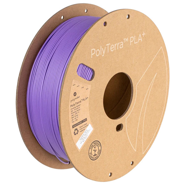 Polymaker PolyTerra PLA+ filament 1,75 mm Purple 1 kg PA05003 DFP14362 - 1