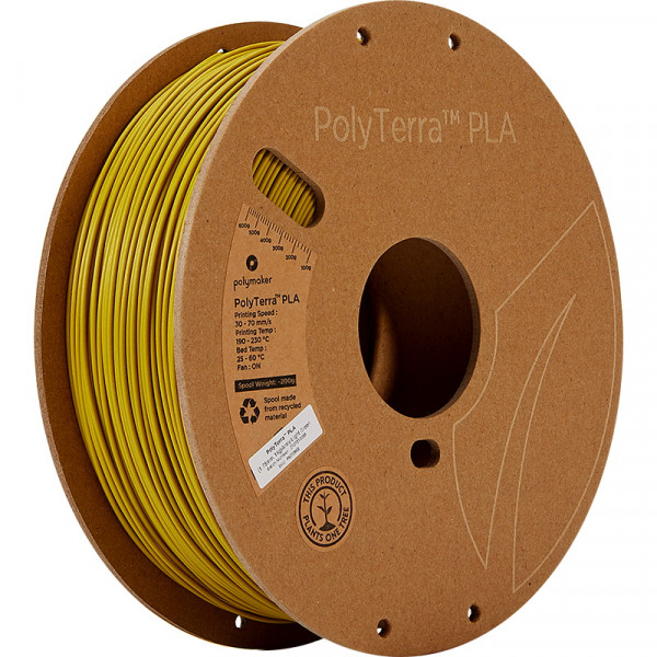 Polymaker PolyTerra PLA filament 1,75 mm Army Light Green 1 kg 70958 DFP14232 - 1