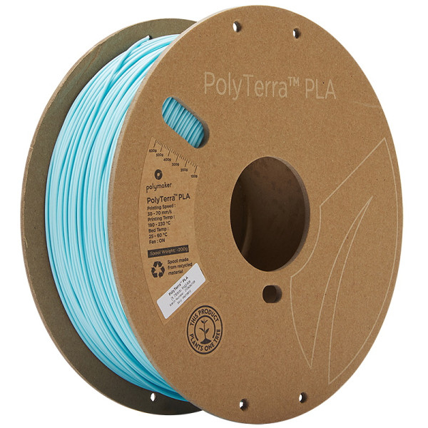 Polymaker PolyTerra PLA filament 1,75 mm Ice 1 kg 70910 DFP14236 - 1