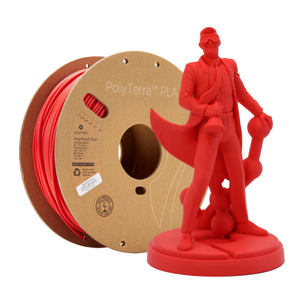 Polymaker PolyTerra PLA filament 1,75 mm Lava Red 1 kg PM70826 DFP14158 - 1